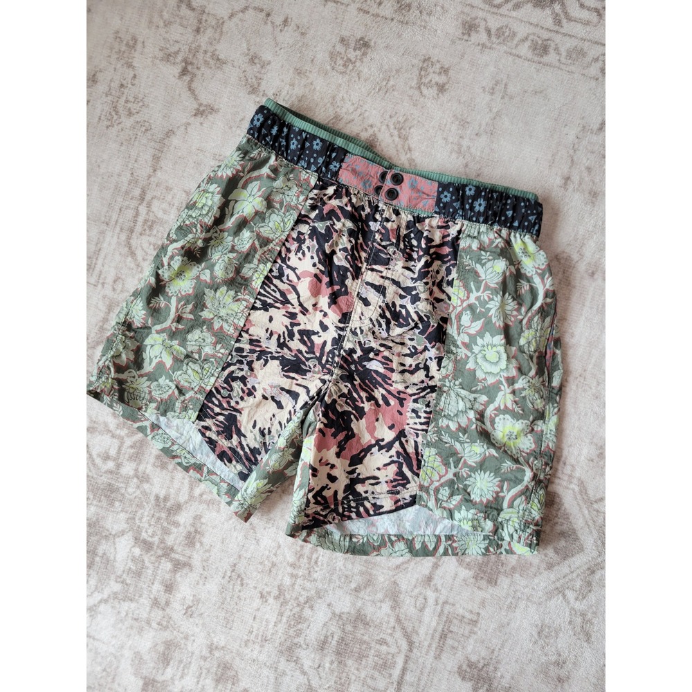 FP Movement Prime Time Patchwork Floral Athletic Shorts XS Boho Active